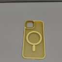 Thomo Strong Magnetic for iPhone 13 Case & iPhone 14 Case [Compatible with Magsafe] Translucent Matte Slim Shockproof Women Girl Anti-Fingerprint Protective Case for iPhone 14/13 6.1", Yellow