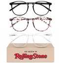 IBOANN Chic & Comfy Blue Light Glasses for Women - 3-Pack Round Frames, Screen-Ready Style with UV Protection Coating