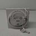 BLACK+DECKER Mini Box Fan Tabletop Quiet 9 Inch Desk Box Fans Frameless BFB09W White