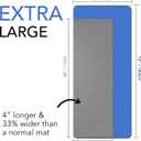 Large Workout Mat - 10mm Extra Thick Exercise Mat & Wide Yoga Mat, 72"x32" | Carry Bag Included, Non-Slip Textured TPE, Reversible Design, Home Workouts, Pilates, HIIT and Stretching
