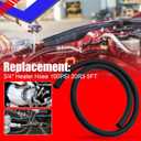 SMMS 3/4" Heater Hose, 5FT Coolant Radiator with Double Fibres 100PSI SAE 20R3, Vacuum Straight Line for Engine Cooling System, Black
