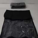 Onlyeasy Foldable Underbed Bags - 2 Pack Blankets Clothes Comforters Storage Bag Breathable Zippered Organizer for Bedroom with Clear Window and 4 Handles, 100 x50 x15cm, Linen-Like Black, MXAUBBP2 (Basic Soft Side Wall - Linen Like Black)