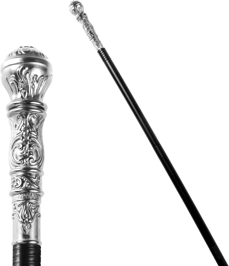 Spooktacular Creations Walking Cane Costume, Vintage Staff Prop Stick Accessories for Dress Canes, Party Costume for Adults and Kids (Black)
