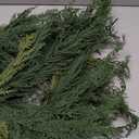 Christmas Cedar Garland Realistic - Cypress Decorations with Lights 6ft for Mantle Lighted Faux Pine Garlands for Xmas Home Decoration Indoor Stairs Railing Fireplace Outdoor 6 ft Prelit Door Decor