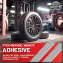 Upgraded 1/2oz 300Pcs Adhesive Wheel Weights Stick On for Steel Rims Corrosion-Resistant Coated Painted Tire Balancing Weight 0.5 oz, 300 Pack (Gray)