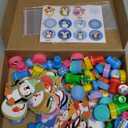 Funrous 192 PCS Christmas Party Favors Stationery Set Kids - Winter Holiday Classrooms Exchange Gifts Reward Prizes Bulk - Including Pencils, Notebooks, Eraser, Sticker(Snowflake)