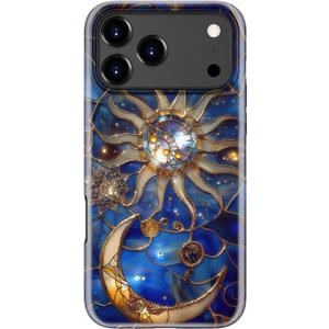 for iPhone 17 Pro Max Case Cute - Wireless Charging Compatible - Dual-Layer Hard Shell + Silicone Cover - Aesthetic Protective Phone Case for Women - Astral Mystique