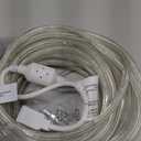 UltraPro LED Rope Lights, 25ft Classic Clear Rope, Cool White Light 5000K, Indoor/Outdoor, Flexible, Linkable, Durable, Rope Lights Outdoor, 54843