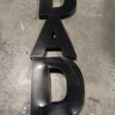 Mifoci 13. 7" Dad Cardboard Letter Set for Charcuterie Father's Day Party Birthday Gift and Anniversary Black Fillable Paper Mache Chocolate Candy Black