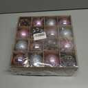 Christmas Ball Hanging decorations2.36 inch, 32 Pieces of shatterproof Christmas Tree Decoration Balls Set, Suitable for Party Floral Christmas Tree Decoration (2.36 inches 32 Balls)