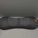 3 in 1 Upadate Rechargeable Electric Lumbar Support Pillow with Adjustable Height for Bed and Chair,Back Massager with Heat,Back Massager for Pain Relief Deep Tissue,Waist Wedge Bolster (Black)