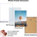 JCJMY 15x21.25 Puzzles Frame White, Wall Hanging 15 x 21.25 Picture Frame for 15 by 21.25 Poster Photo Canvas Picture Puzzles with Shatter Resistant Plexiglass, White
