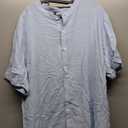 Evervibe 2 Pack Men's Short Sleeve Linen Shirts, Button Down Cotton Beach Vacation Casual Summer Tees XXL