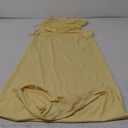 Women's Lace Splicing Cutout Maxi Dress Square Neck Sleeveless Bodycon Long Dress with Sheer Corset (Medium, Lemon)