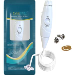 Oral Hygiene Accessories Replacement Hose and Handle Parts Compatible with Waterpik' Water flosser WP-100 WP-300 WP-660 WP-900, Pack of 1 Handle Hose