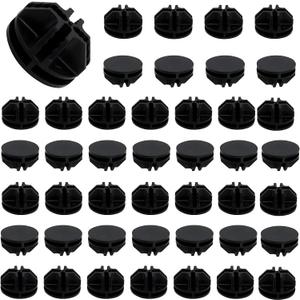 50Pcs Wire Cube Plastic Connectors Plastic Grid Cube Organizer Connector for Modular Closet Storage Organizer and Wire Shelving (Black)