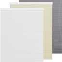 Cordless Cellular Shades Blackout Honeycomb Window Shades and Blinds, Room Darkening Cellular Blinds for Windows, Home and Bedroom, 24" W x 64" H, White