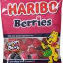 HARIBO Gummi Candy, Berries Gummy Candy, 5 Ounce Share Size Bags (Pack of 12) Delicious Soft & Crunchy, Chewy Sweet Snacks, Red & Black Berry Fruit Flavor (EXP 03/31/27)
