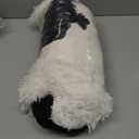 Bean Bag Cover (No Filler), Faux Fur Beanbag Chairs Covers Only, Stuffed Animal Storage Bean Bag, Giant Washable Beanbag Cover Without Filling, 5FT, White