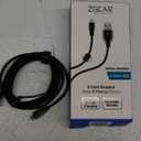 ZGEAR Flat Magnetic Cable USB-C And ZGEAR 6ft Braided Micro USB Chrome Metal Top Charging Cable