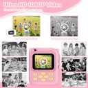 Instant Print Camera for Kids, 1080P Video Camera with 3 Print Rolls, 32GB Card & Cute Cover, Gift for Girls Boys Age 3-12, Toddler Digital Camera with Games, Filters, Music Pink
