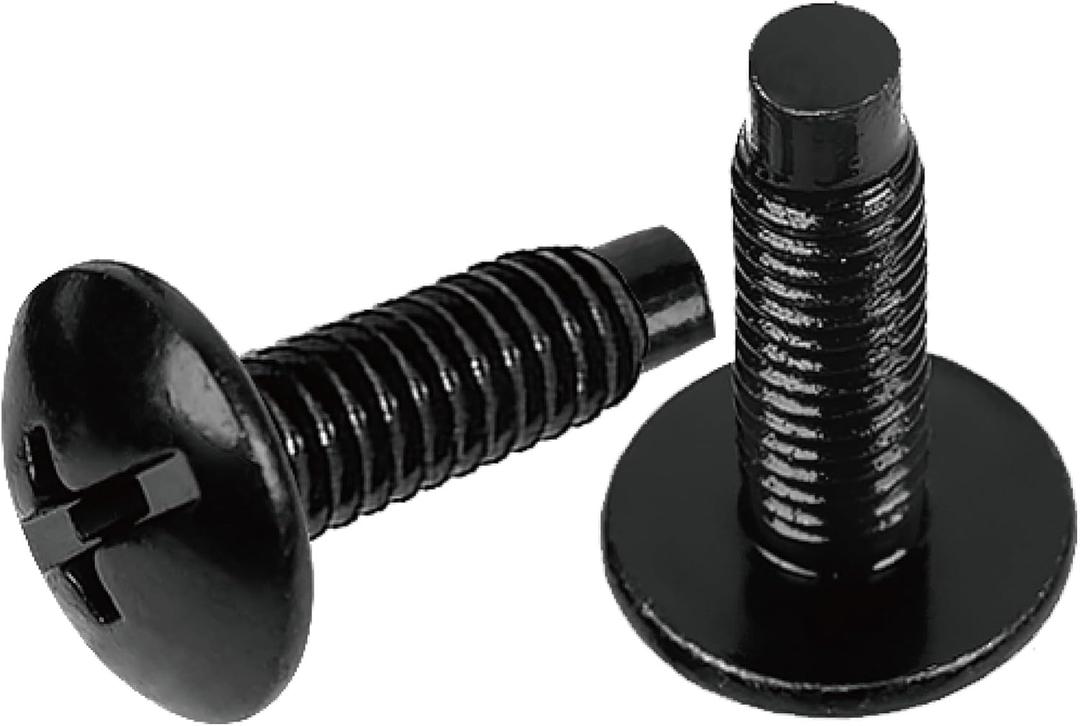 Tecmojo Rack Mount Screws 50 Pack - 10-32 Pan Head, Phillips Type Pilot Point Screw, for Network Racks, Enclosures and Server Cabinets, Tapped Hole Instalation