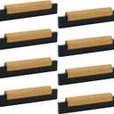 Mcredy Cabinet Handles 8 Pcs Black Wooden T Bar Drawer Pulls for Closet Wardrobe Kitchen Drawer Dresser Hardware, 3.78" Hole Distance
