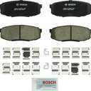 BOSCH BC1304 QuietCast Premium Ceramic Disc Brake Pad Set - Compatible with Select Lexus LX570; Toyota Land Cruiser, Sequoia, Tundra; REAR