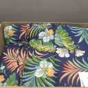 Arden Outdoor Adirondack or Rocking Chair Cushion, 20 x 17, Rain-Proof, Fade Resistant 17 x 20, Simone Blue Tropical