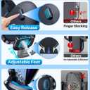 HTU Military-Grade Car Phone Holder,Strongest & Longest Steel-Hook Car Vent Mount, Handsfree 360 Adjustable Automobile Cradle Air Clip Stand for iPhone 17 16 15 14 Pro Max Samsung (Graphite Gray)