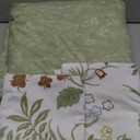 Nayoroom Floral Duvet Cover Queen Size Green Leaf Red Flower Printed on White Comforter Cover Reversible Garden Cottagecore Bedding Set with Zipper Closure 3Pcs Soft Breathable Microfiber Quilt Cover