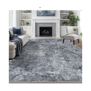 8x10 Area Rugs for Living Room Rug Washable: Abstract Large Rug for Dining Room Bedroom Carpet Non Slip 8 by 10 Indoor Modern Nursery Home Office Black