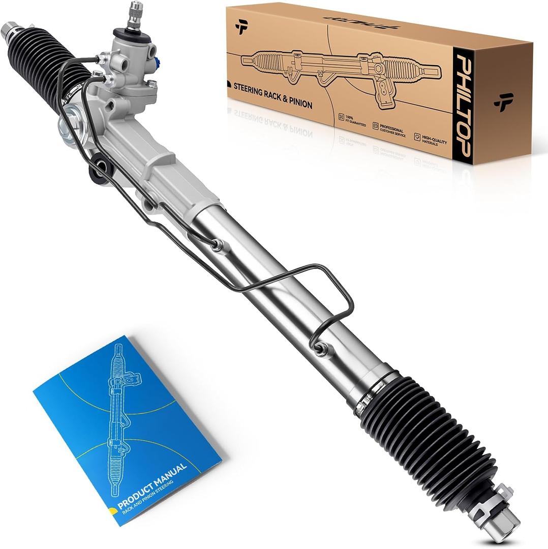 PHILTOP Power Steering Rack and Pinion Compatible with 1995-2004 Tacoma 4WD, 1998-2004 Tacoma Pre Runner, 1998-2004 Tacoma 2.7L, 1996-2002 4Runner, Hydraulic Rack Pinion Replace 97-1697