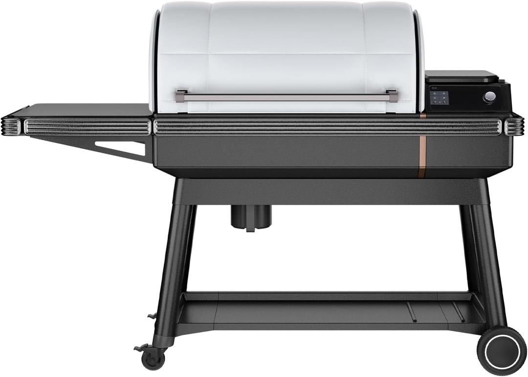 Hisencn Grill Insulation Blanket for Traeger Ironwood XL TFB93RLG, Silver PU Coated Fiberglass Heat Blanket with Insulation Cotton, Magnet Design Traeger Grill Blanket, Save 25%-50% Pellets in Winter