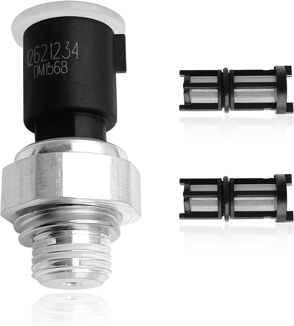 12673134 Engine Oil Pressure Sensor with Filter Compatible with Pontiac G8 6.0L 6.2L 2009 Hummer H2 6.2L 2009 Cadillac ATS 2016-2019 Chevy Cruze 2017-2019 Buick Allure 5.3L 2009 etc