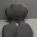 Seashell Memory Foam Truck Seat Cushion for Office Chair, Car Seat,Desk Chair,LShaped Back Support & Sciatica Relief & Tailbone & Coccyx Pain Relief for Long Sitting & Driving（Black&Grey)