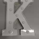 Light Up Letters, Led Letter Lights 26 Alphabet, Decorative Lighted Letter, Battery Powered Led Marquee Letters for Party, Bar, Night Light, Home Decor (K)
