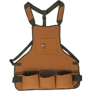 Bucket Boss mens Tool,adjustable,work Tool Bag, Brown, 16 pockets US