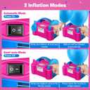 FLSEPAMB Balloon Pump, Electric Balloon Pump,Portable Dual Nozzles Electric Balloon Air Pump 110V 600W, Electric Balloon Inflator with Tying Tool, Colored Ribbons for Party Decoration