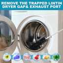 Sealegend 40 Feet Dryer Vent Cleaner Kit/Lint Remover/Upgraded Flexible Quick-Snap Brush with Drill Attachment/Fireplace Chimney Brushes for Easy to Use/Works with or Without Power Drill