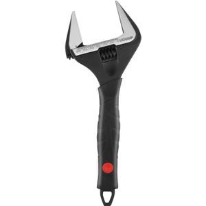 Lichamp 12-Inch Wide Jaw Adjustable Stubby Wrench with 60 mm Jaw Opening for Plumbing Automotive and Industry, Black