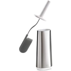 Joseph Joseph 70517 Flex Toilet Brush with Slim Holder Flexible Anti-Drip, Stainless Steel