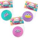 ORB Easy Squeezy Funny Face Squishy Stress Balls 3 Pack - Cute Slow Rising Squishy Monster Face Squishies - Extra Soft Marshmallow Squish -Stress Relief and Funkee Fidget Toys for Kids and Adults