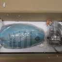 Mini Art Glass Pendant Lights Kitchen Island,Handcrafted Teal with Gold Glass Ceiling Pendant Lighting Brushed Nickel Adjustable Cord Hanging Lamp Cover for Coffe Bar,Dining Room 3pack