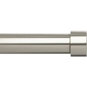 Umbra Cappa Curtain Rod, Includes 2 Matching Finials, Brackets & Hardware, 66 to 120-Inches, Nickel