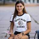 Halloween Shirts for Women Halloween Graphics Shirt Funny Halloween Tees Tops (White, XXL)