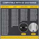 WB03X24818 Gas Stove Knob Replacement for G-E Cooktop - Stainless Steel G-E Profile Stove Knobs Fit JGB645EEK1ES JGB660EEJ1ES JGB700EEJ1ES JGB700SEJ1SS | 5 Pack