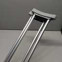 BodyMed Aluminum Crutches for Adults and Children Pair of Lightweight, Height Adjustable Crutches Includes Padded Underarm Cushions, Hand Grips, & Rubber Tips Max. Weight Capacity 300 lb., Tall, 5'10" 6'6"