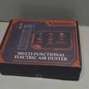 Duster 13458RPM Electric Air Duster 2.147G 3.22 Gear Adjustable Rechargeable Fan Dryer Cleaning Air Blower Vacuum Cleaner ZIHONGSE, Black