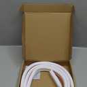 New UpgradeSilicone Door Weather Stripping Door Seal Strip, 19.7 Feet Self-Adhesive D-Shape Door Insulation Strip for Door Frame& Window Seal Large Gaps, Easy to Cut & Install (White)